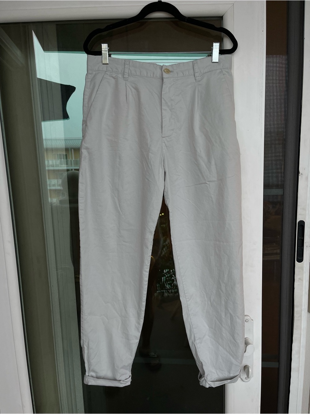 Men's Casual Chino Pants in Light Gray